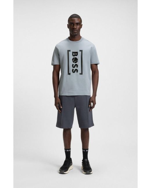 Boss Gray Dark Grey Men's T-shirts Size M for men