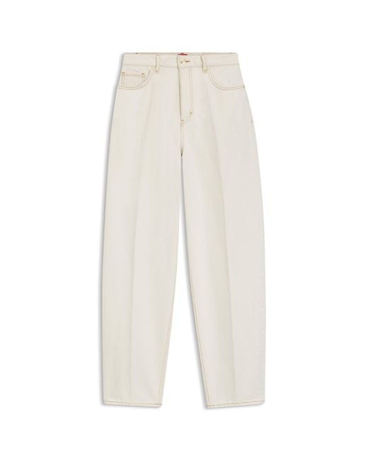 HUGO Natural Barrel-Fit Jeans
