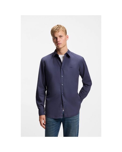 Boss Blue Regular-Fit Shirt for men
