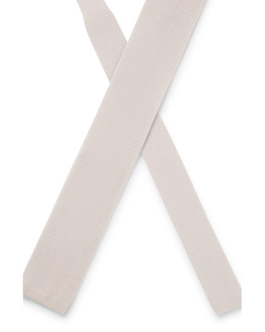 Boss Gebreide Stropdas Van Wol Uit De Beckham X -Collectie in het White voor heren