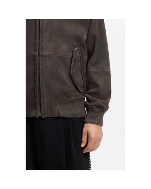 HUGO Black Extra-Slim-Fit Jacket for men
