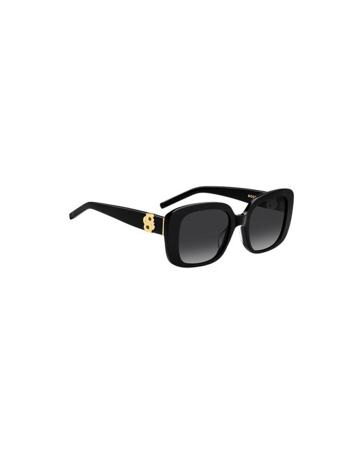 Boss Black Acetate Sunglasses With Double B Monogram