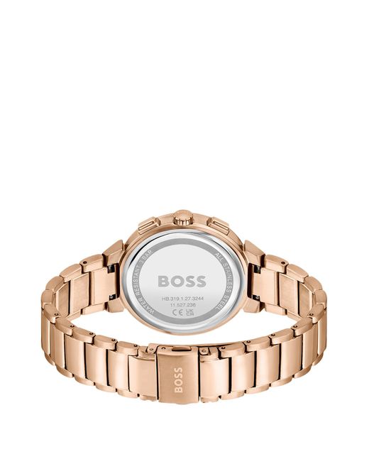 Boss Natural Gold-tone Watch With Tonal Dial