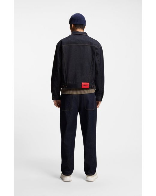 HUGO Black Dark Blue Men's Wear To Work Size M for men