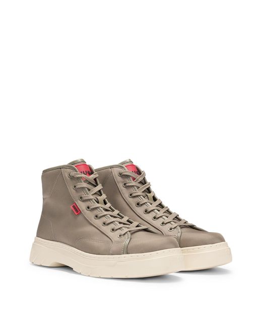 HUGO Strukturierte Hightop Boots Mit Eva-Sohle in Natural für Herren