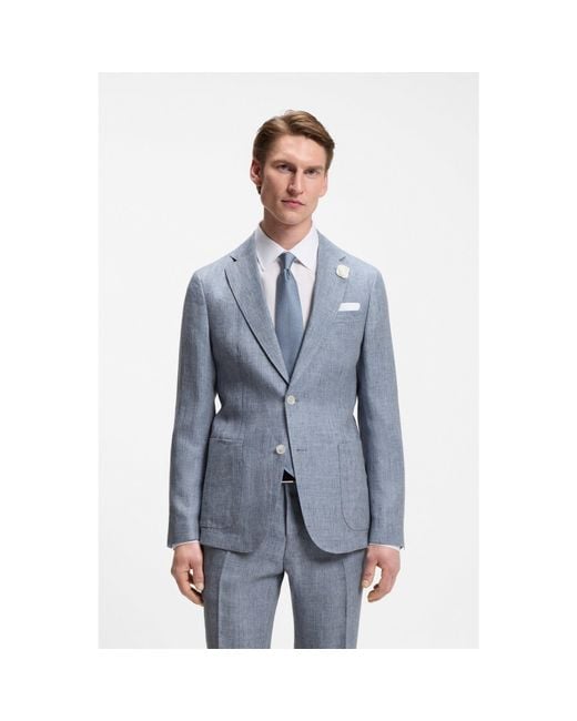 Boss Blue Slim-Fit Jacket for men
