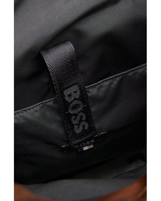 Boss Selected By Shohei Ohtani Rucksack Mit Mehreren Fächern Und Double-B-Monogramm in Brown für Herren
