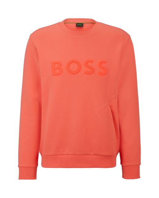 Boss Red Sweatshirt With 3d-molded Logo for men