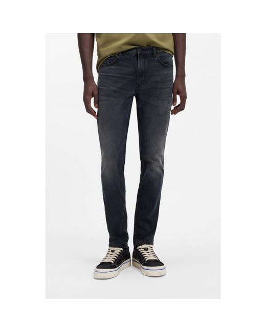 HUGO Blue Extra-Slim-Fit Jeans for men