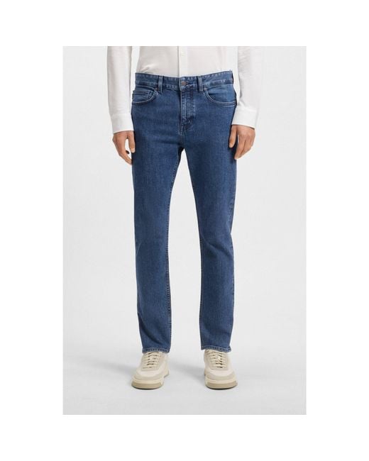 Boss Blue Delaware Slim-Fit Jeans for men