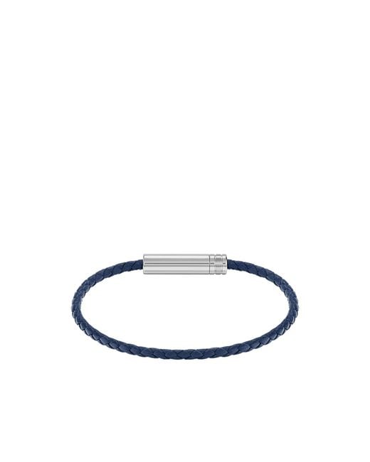 Boss Blue Braided Cuff for men