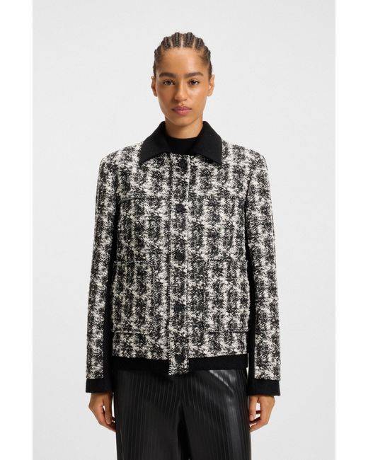 Boss Gray Patterned Women's Suits Size 4