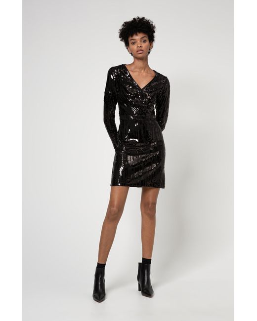 long sleeve sequin dress