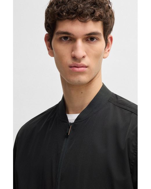 Boss Softshell-Bomberjacke Aus Vier-Wege-Stretch in Black für Herren