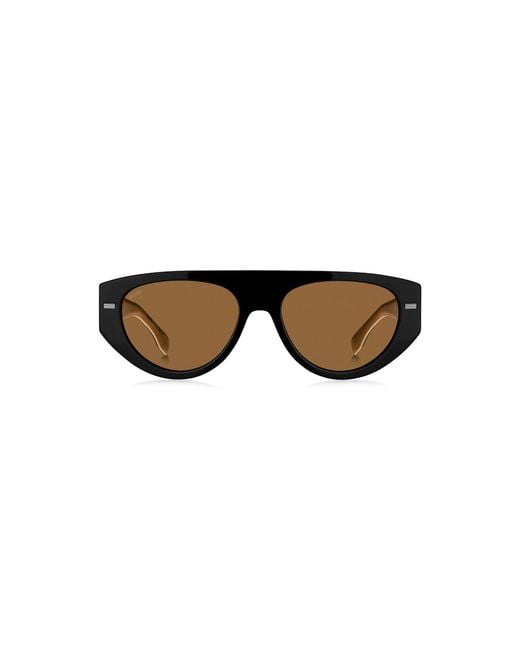 Boss Multicolor Bio-Acetate Sunglasses With Lasered-Logo Temples for men
