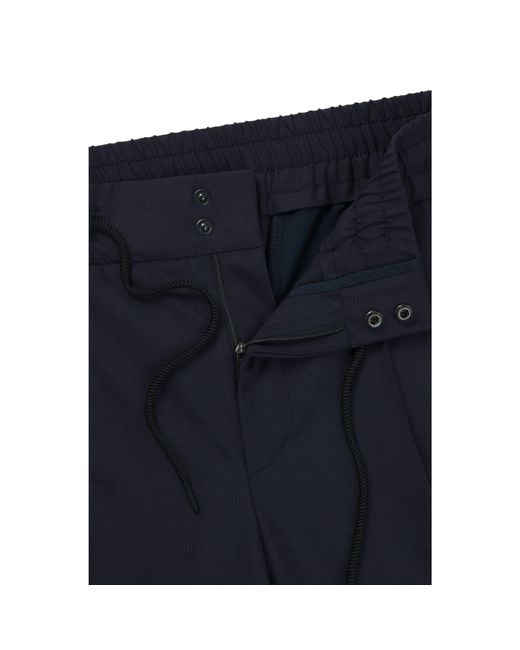 HUGO Blue Slim-Fit Trousers for men