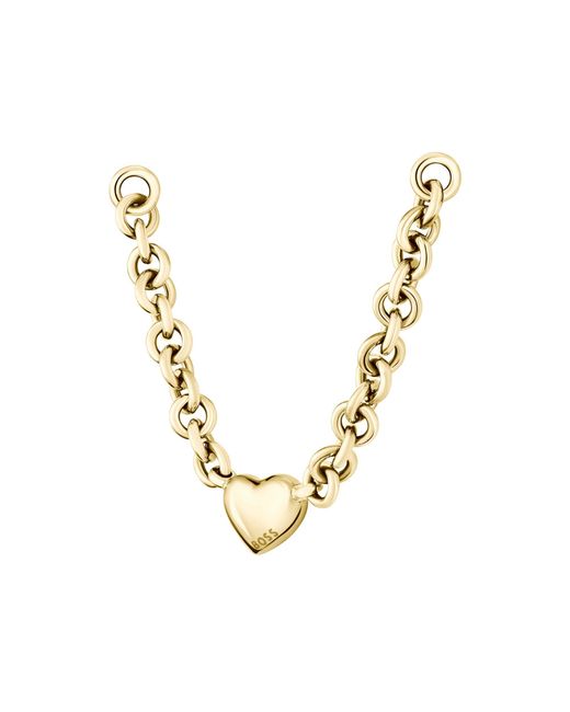 Boss Metallic Tone Necklace With Heart Charm