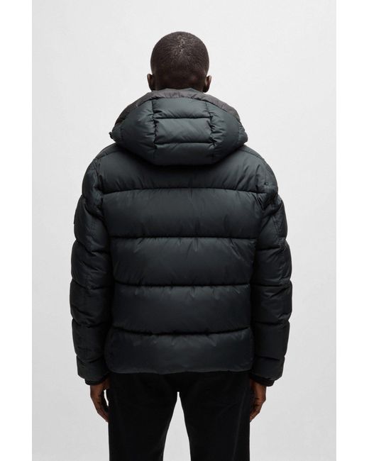 Boss Black Regular-fit Puffer Jacket In Water-repellent Fabric for men