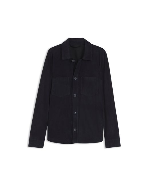 Boss Blue Metis Suede Shirt With Nappalan Inner for men