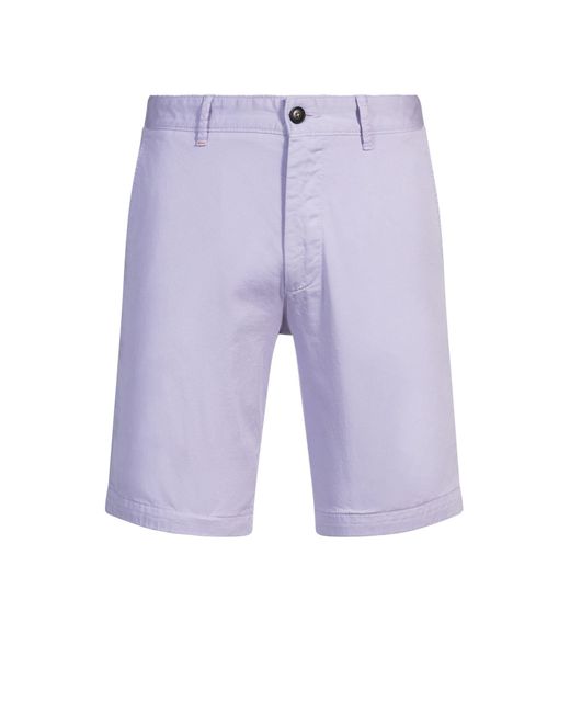 Short Slim en twill de coton stretch Boss pour homme en coloris Blue