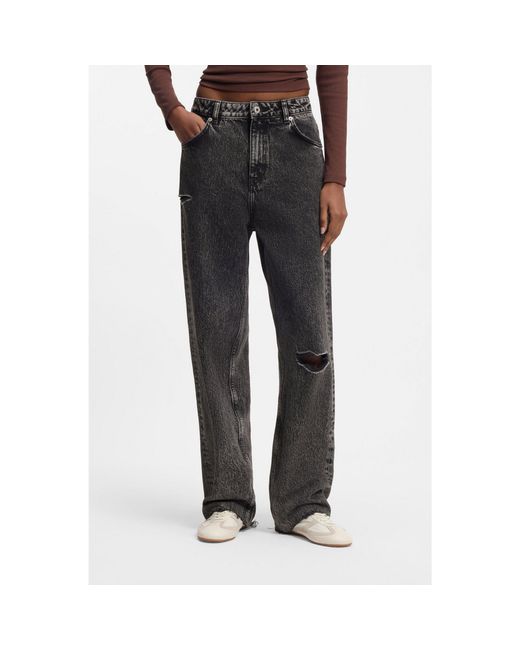 HUGO Black Relaxed-Fit Jeans