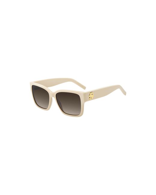 Boss Natural Acetate Sunglasses With Double B Monogram