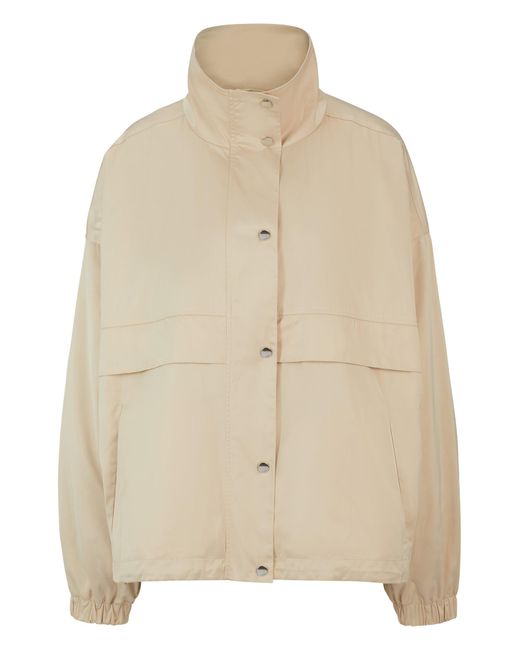 HUGO Natural Relaxed-fit Windbreaker Jacket In Water-repellent Satin