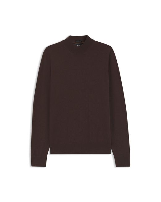 Boss Black Mock-Neck Sweater for men
