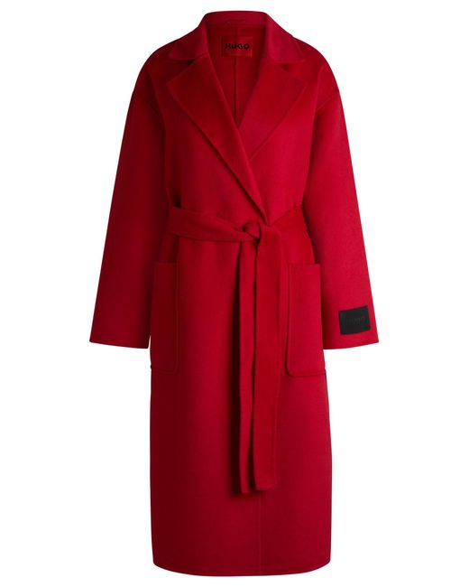 HUGO Red Strickmantel Mantel Maclara