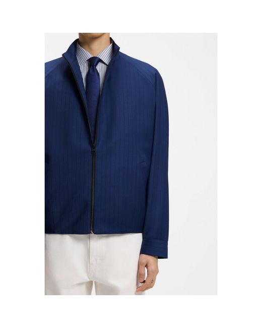 HUGO Blue Slim-Fit Jacket for men