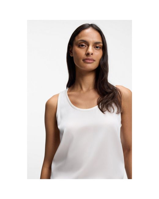 Boss Gray Sleeveless Top