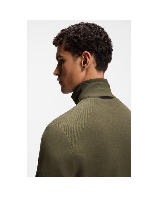Boss Green Porsche X Hybrid Jacket With Silk for men