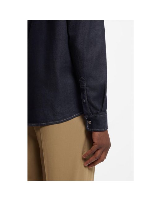 Boss Blue Regular-Fit Shirt for men