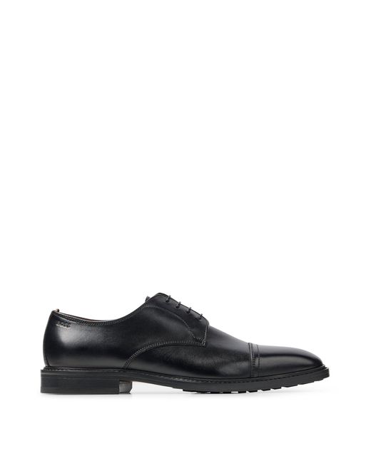 BOSS by HUGO BOSS Cap-toe Derby Shoes In Smooth Leather in Black for ...