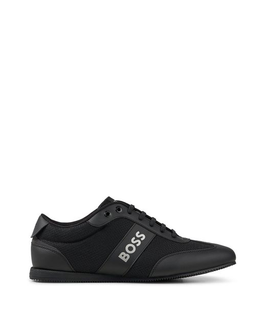 BOSS by HUGO BOSS Branded Trainers With Mesh And Rubberised Panels in ...