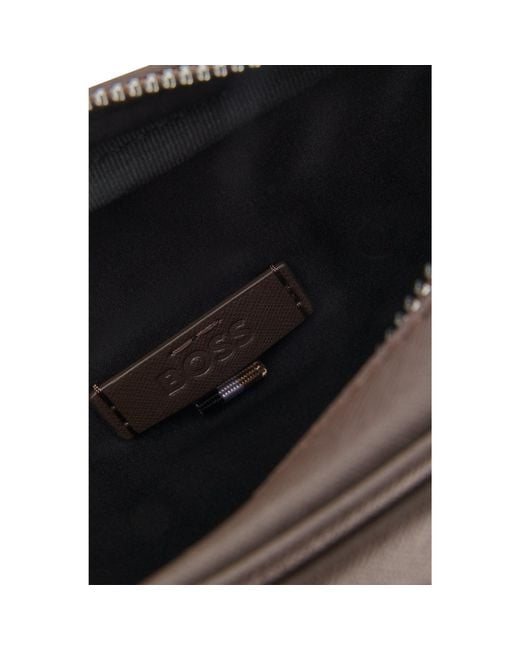 Boss Black Reporter Bag With-Tone Logo Lettering for men