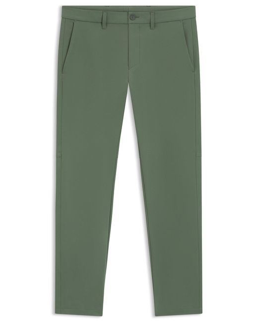 Boss Slim-Fit Hose Aus Wasserabweisendem Stretch-Gewebe in Green für Herren