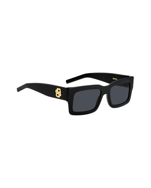 Boss Black-acetate Sunglasses With Double B Monogram