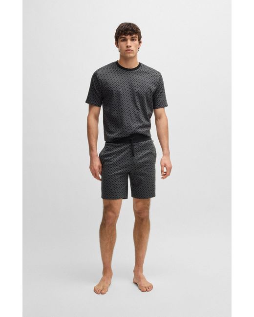 Boss Black Patterned Men's Nightwear Size L for men