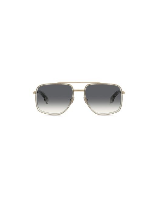 Boss Metallic Double-Bridge Sunglasses With-Tone Effect for men