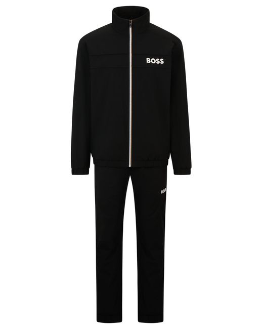 Boss Black X Matteo Berrettini Water-repellent Tracksuit With Contrast Logos for men