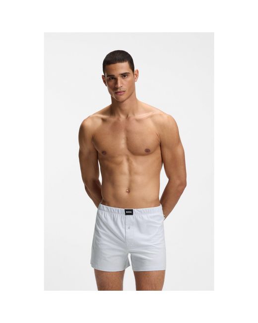 Boss Blue Two-Pack Of Boxer Shorts for men