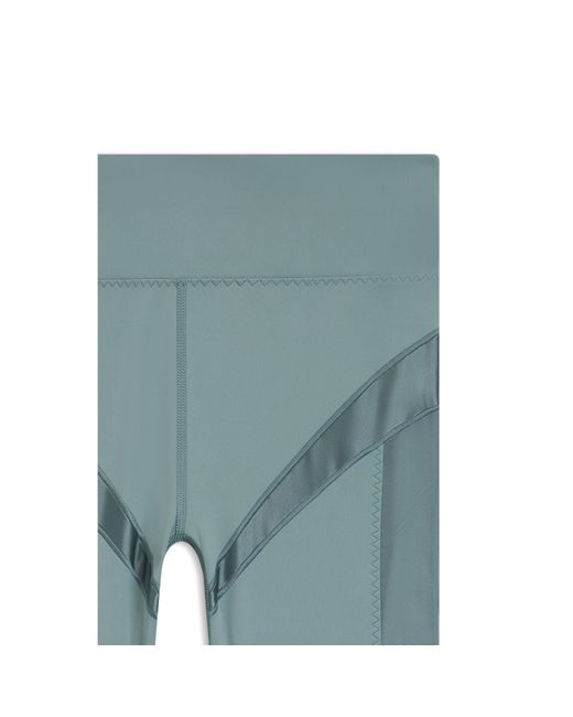 Boss Blue Active High-Waisted Cycling Shorts With Mesh Inserts