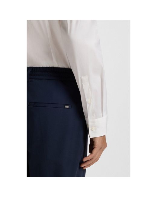 Boss White Extra-Slim-Fit Shirt for men