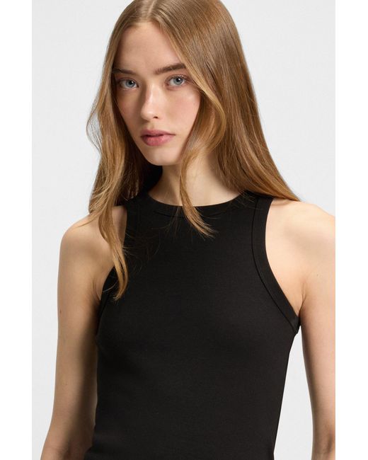 HUGO Black Blusentop Top The Plain Tank