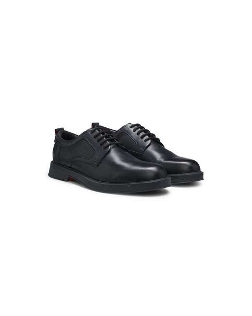 HUGO Black Derby Shoes for men