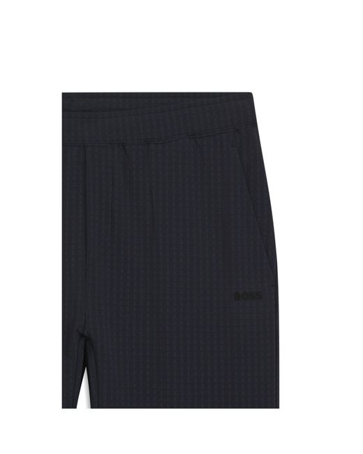 Boss Blue Drawstring Trousers for men