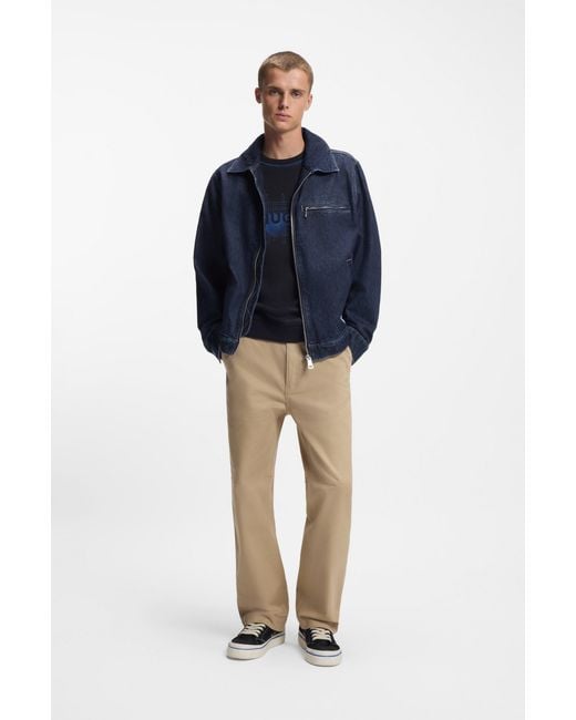 HUGO Dark Blue Men's Blue Collection Size M for men