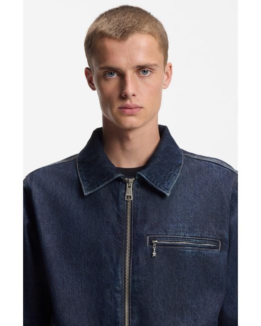 HUGO Dark Blue Men's Blue Collection Size M for men