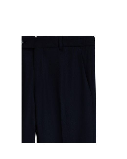 Boss Blue Tapered-Fit Trousers for men